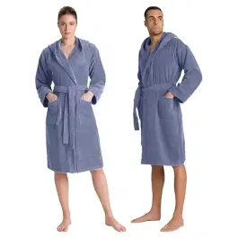 Cannon Plain Unisex Bathrobe (1 Piece) - 100% Cotton - 4XL - Sapphire product thumbnail 2