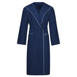 Bugatti Tizian Men's Bathrobe - 100% Cotton - Marine Blue (Available in sizes) product thumbnail 2