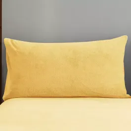Nova Home WarmFit Winter Microfleece Pillowcase Set - 2 Pcs - Yellow product thumbnail 2