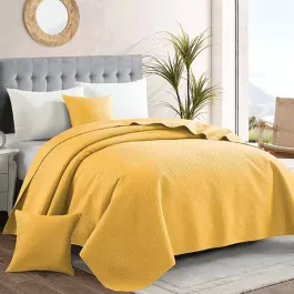 Nova Home Dimension Coverlet - King & Super King - Yellow product thumbnail 2