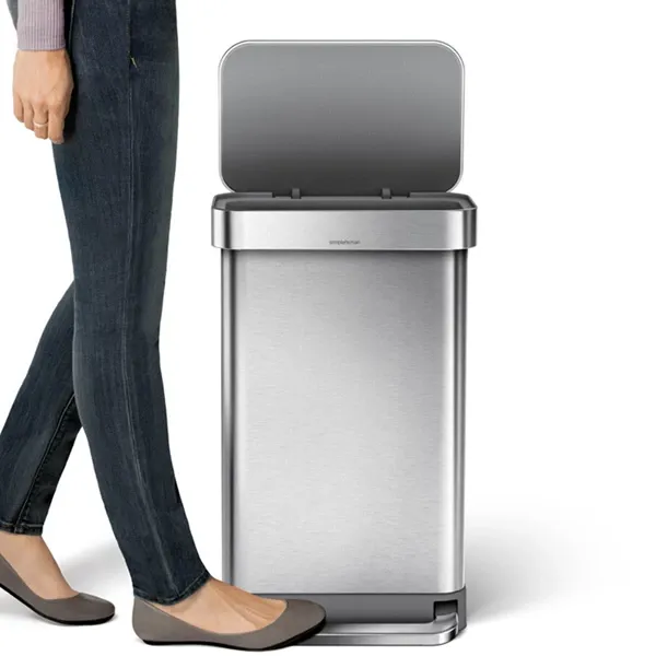 Simplehuman Stainless Steel Trash Bin-45 L - Brushed product thumbnail 3