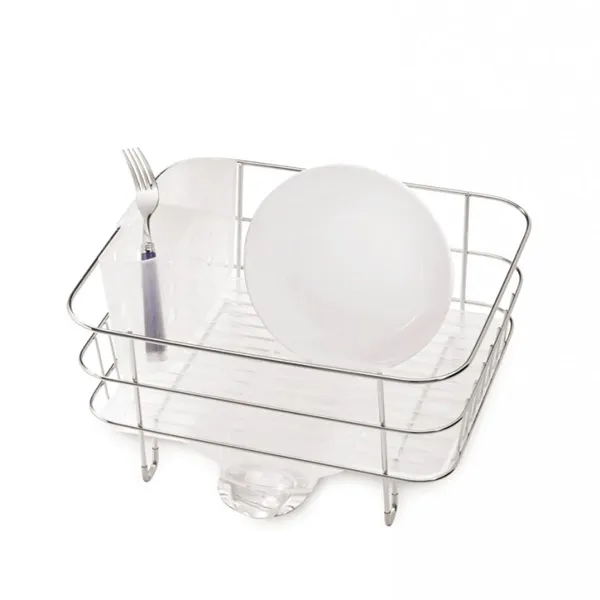 Simplehuman Stainless Steel Wire Framedish Rack, Frosted - Silver product thumbnail 3