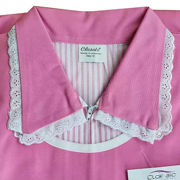 Cannon Helper Uniform Set With Short Sleeves - 3 Pcs - Pink (Available In Sizes) product thumbnail 2