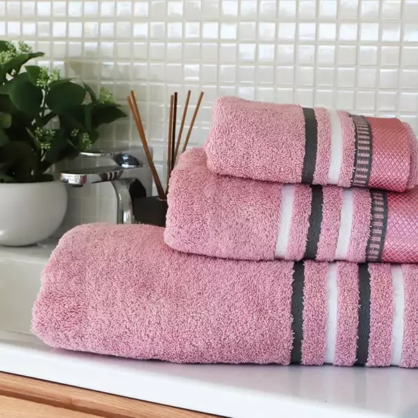 Nova Home Ombre Towel, 100% Cotton - Rose product thumbnail 2