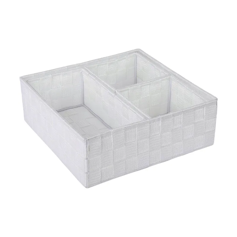 Weva PP Square Basket Set – 4 PCs - White product thumbnail 3