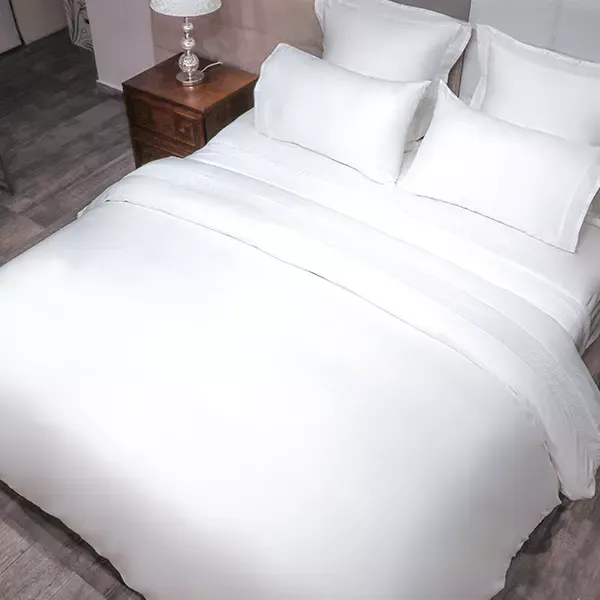 Nova Home Belmont Embroidery Duvet Cover Set - 100% Cotton, 400 Thread - King & Super King - 7 Pcs - White product thumbnail 3
