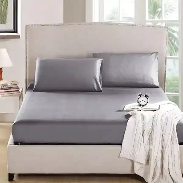 Nova Home "MicroBasic" Fitted Sheet Set - Grey product thumbnail 3