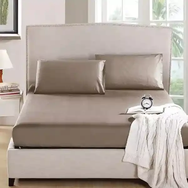 Nova Home "MicroBasic" Fitted Sheet Set - Beige product thumbnail 5