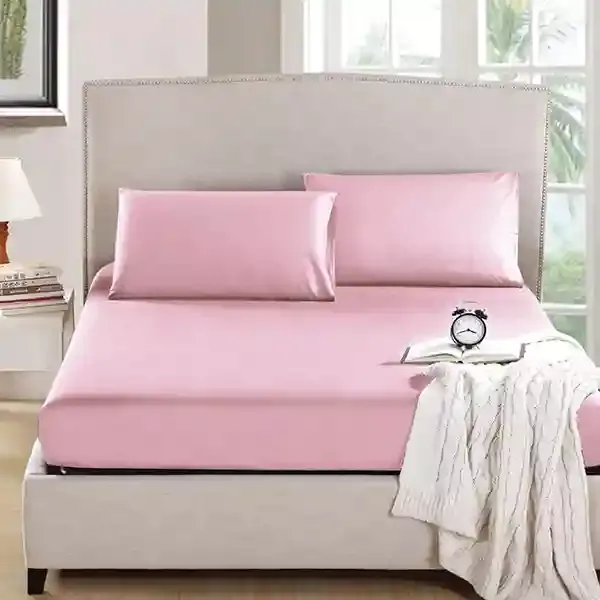 Nova Home "MicroBasic" Fitted Sheet Set - Pink product thumbnail 3