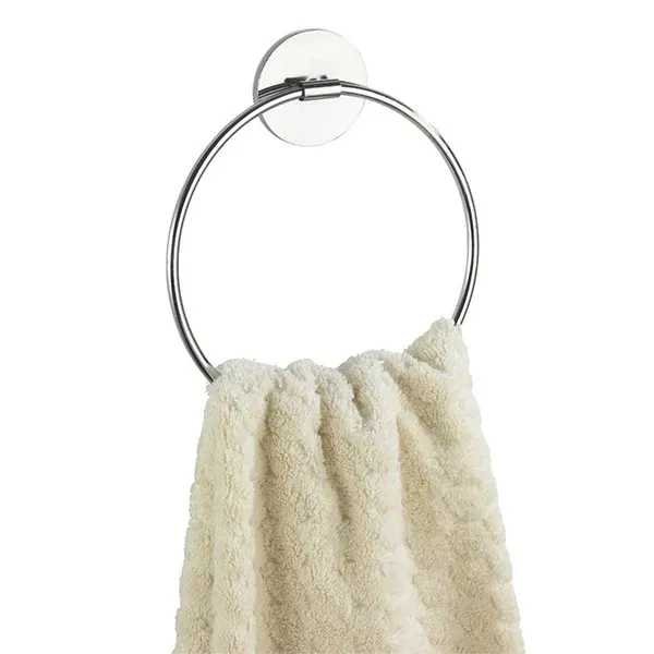 Wenko Towel Ring "Turbo-loc" - Stainless Steel - Silver product thumbnail 3