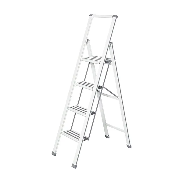 Wenko Alu-Design Stepladder - 4 Step - White product thumbnail 3