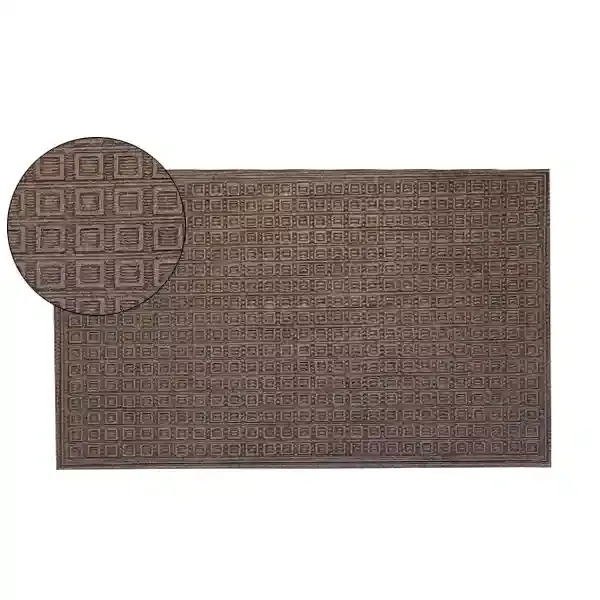 Nova Home Blocks Outdoor mat W & Rubber Backing - Charcoal (Available In Sizes) product thumbnail 8