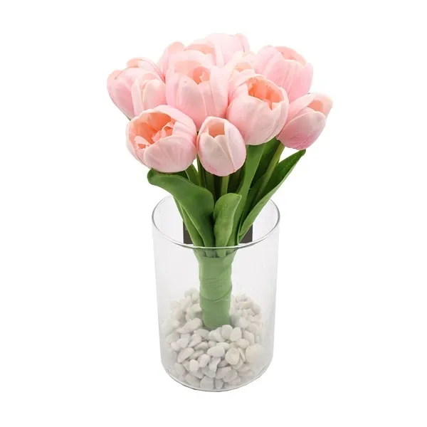 Nova Home "Sweet Tulip" Artificial Flower Arrangement - 23 cm - Purple product thumbnail 3