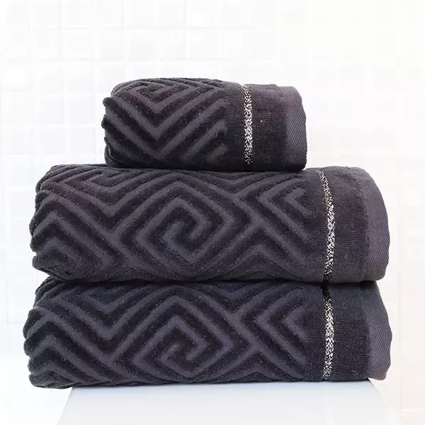 Nova Home Versace Towel, 100% Cotton - Antharcite product thumbnail 2