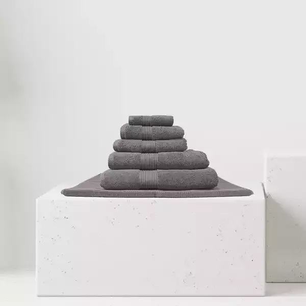 Nova Home "Pretty Collection" Towel - 100% Cotton - Charcoal product thumbnail 13