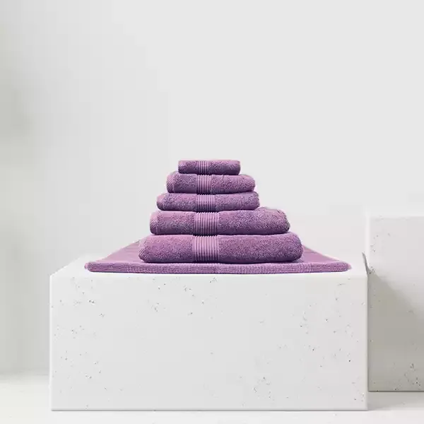 Nova Home "Pretty Collection" Towel - 100% Cotton - Mauve product thumbnail 6