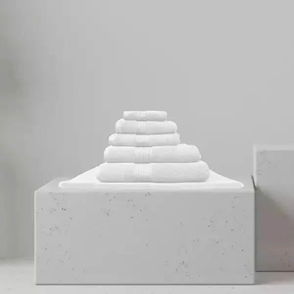 Nova Home "Pretty Collection" Towel - 100% Cotton - White product thumbnail 9