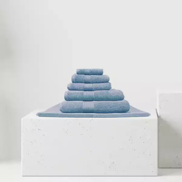 Nova Home "Pretty Collection" Towel - 100% Cotton - Blue product thumbnail 6