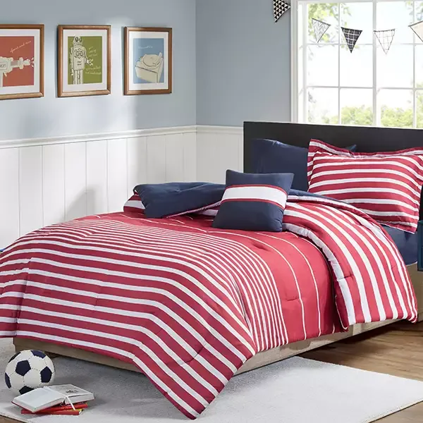 Nova Home "Myls" Comforter Set - Red (Available in Sizes) product thumbnail 3