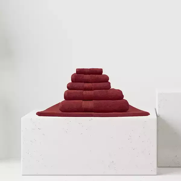 Nova Home "Pretty Collection" Towel - 100% Cotton - Burgandy product thumbnail 17
