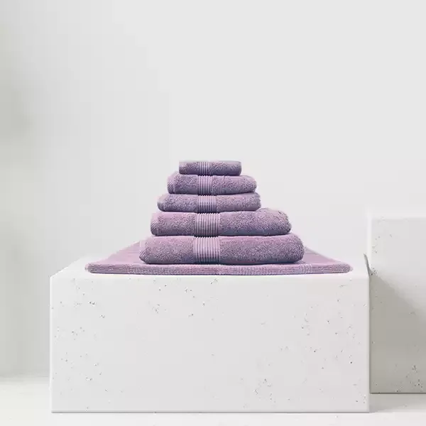 Nova Home "Pretty Collection" Towel - 100% Cotton - Plum product thumbnail 6