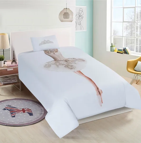 Nova Home "Ballerina" Duvet Cover Set - 100% Cotton - 200 Thread Count - Unique (Available in Sizes) product thumbnail 2