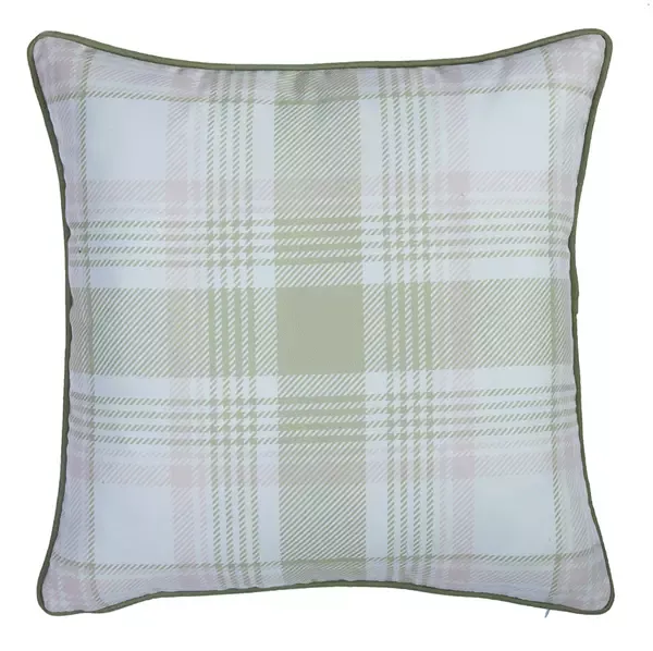 Nova Home Magic Peonies Printed Cushion Cover - 45x45 cm - Mint & White product thumbnail 3