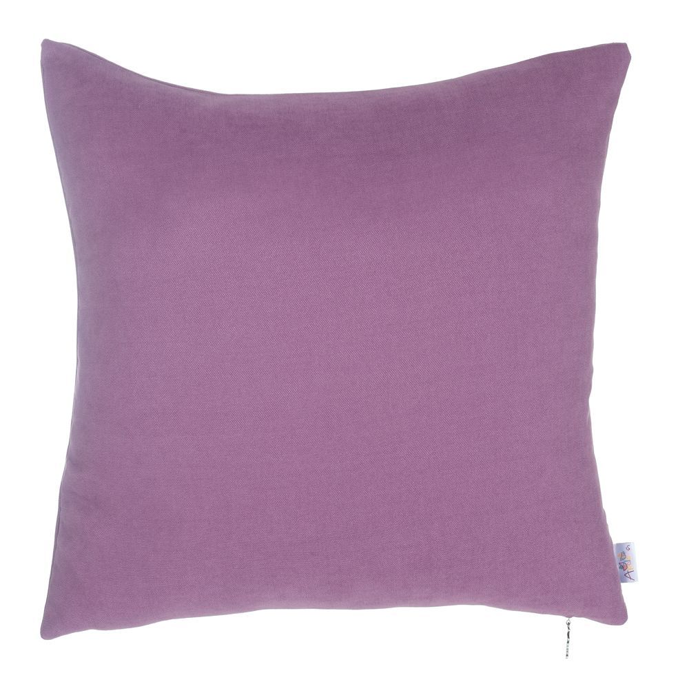 Nova Home Plain Colors Cushion Cover - 45x45 cm - Purple product thumbnail 3