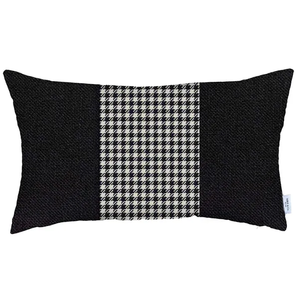 Nova Home Boho Chic Jacquard Cushion Cover - 30x50 cm - Black & White product thumbnail 3