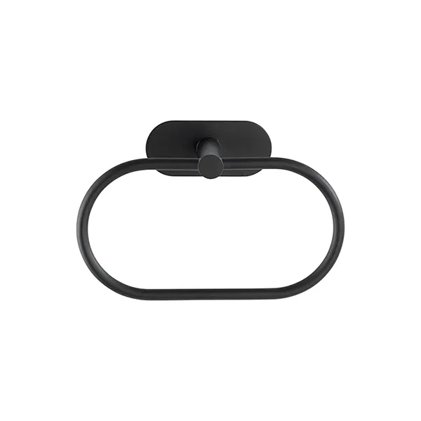 Wenko Orea Turbo-Loc Towel Ring - Stainless Steel - Black Matt product thumbnail 3