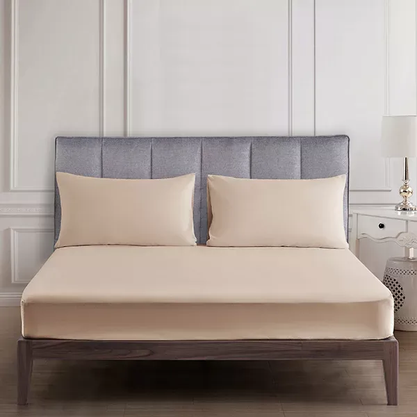 Nova Home "UltraPlain" Fitted Sheet Set - Sand (Available in Sizes) product thumbnail 4