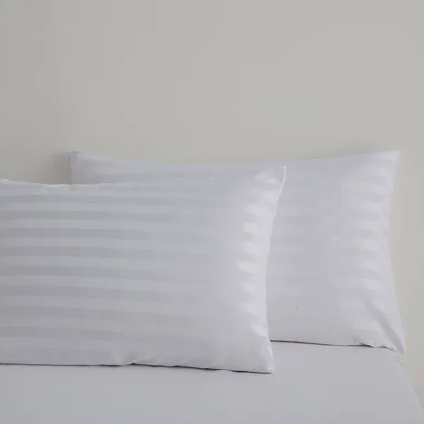 Nova Home "UltraStripe" Hotel Style Pillowcas Set - 50x75 cm - 2 Pcs - Grey product thumbnail 3