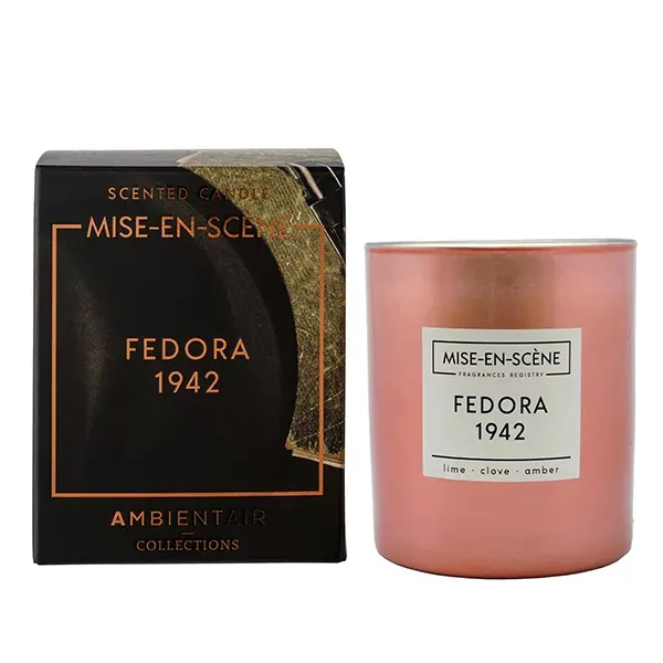 Ambientair "Mise En Scene" Scented Candle - 50 Hours - 300 g - Fedora 1942 product thumbnail 3