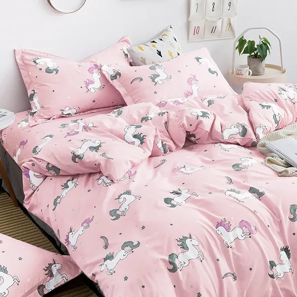 Nova Home Horn Microfiber Duvet Cover Set - Pink (Available in Sizes) product thumbnail 2