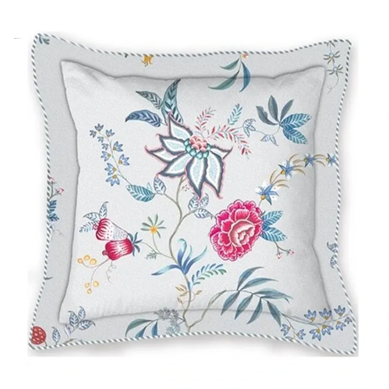 PIP Studio Flower Festival Filled Cushion – 45x45 cm – White product thumbnail 3
