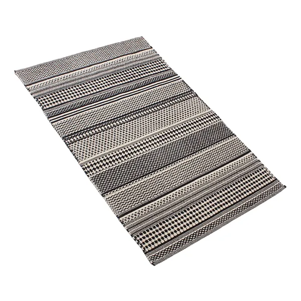 Nova Home Samaira Hand Woven Rug - 100% Cotton - Black (Available in sizes) product thumbnail 7