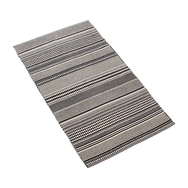 Nova Home Samaira Hand Woven Rug - 100% Cotton - Black (Available in sizes) product thumbnail 10