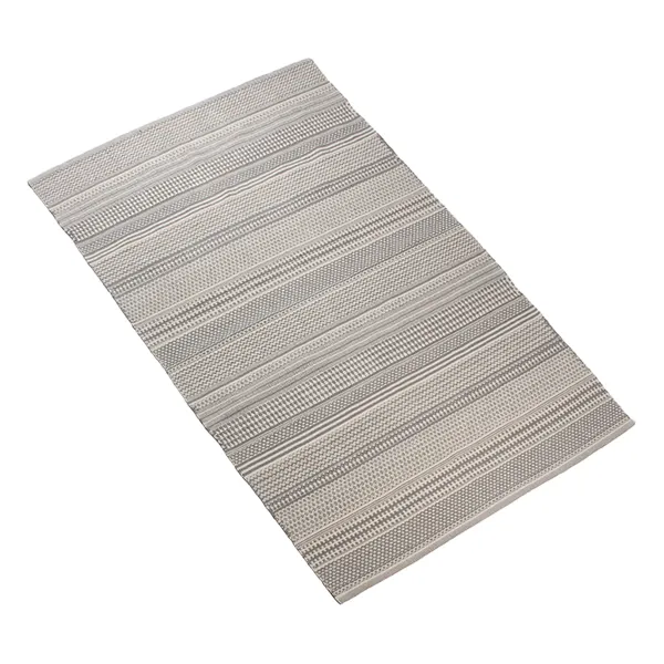 Nova Home Samaira Hand Woven Rug - 100% Cotton - Grey (Available in sizes) product thumbnail 3