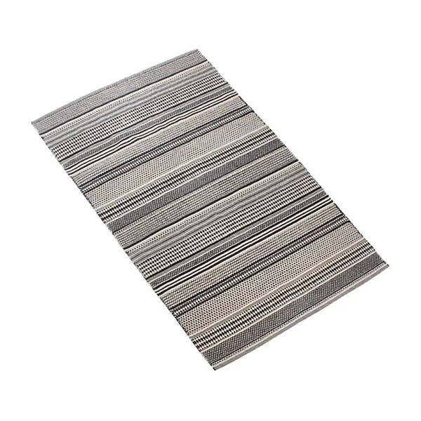 Nova Home Samaira Hand Woven Rug - 100% Cotton - Black (Available in sizes) product thumbnail 13