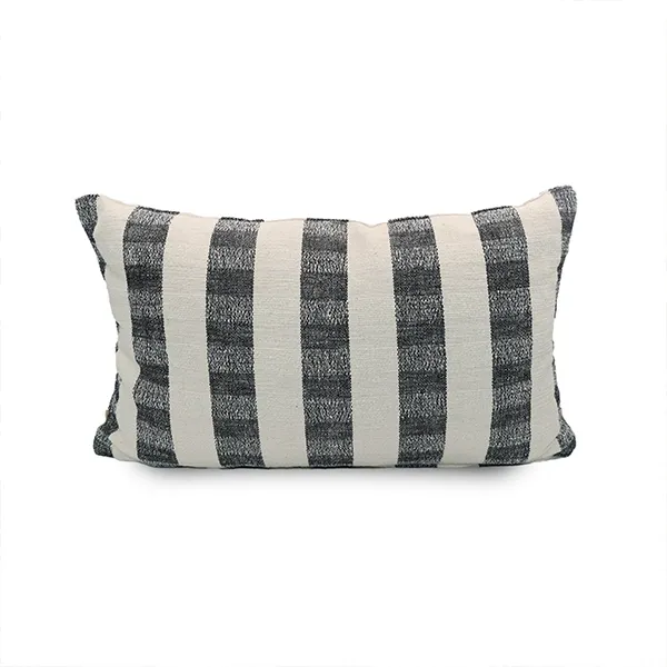 Nova Home Sarla Handmade Embroidered Cushion Cover - 35x55 Cm - Grey product thumbnail 3