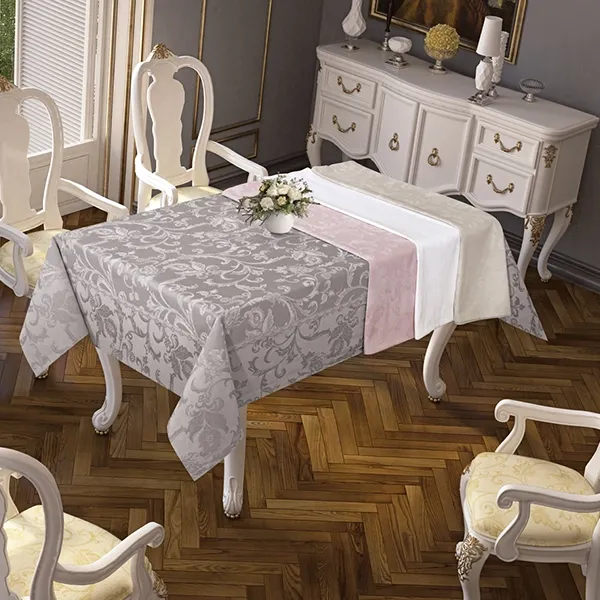 Nova Home Sketched Table Cloth - Poly Cotton - Stone (Available In Sizes) product thumbnail 2