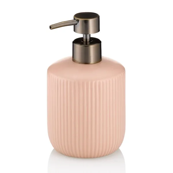 Kela Adele Ceramic Bathroom Liquid Soap Dispenser - 400 ml - Cloud Pink product thumbnail 3