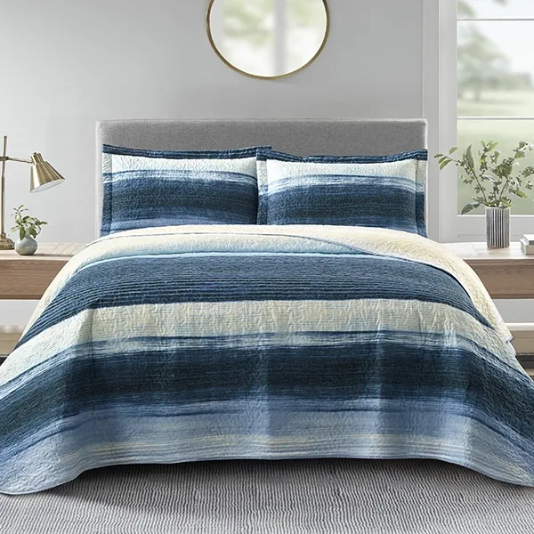 Nova Home Deniz Printed Bedspread Set - Blue (Available In Sizes) product thumbnail 11