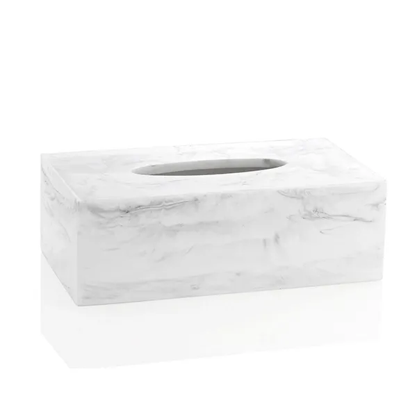 Andrea Tissue Box BA17156 - Polyresin - White product thumbnail 3