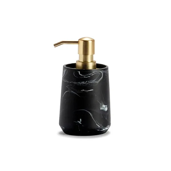 Andrea Liquid Soap Dispenser BA71014 -Polyresin - Black & Gold product thumbnail 3