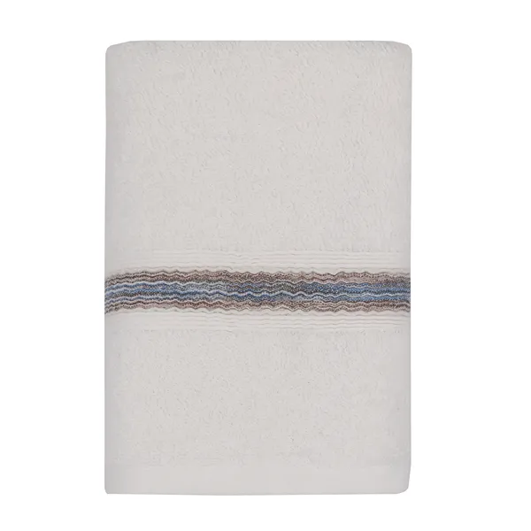 Nova Home Napa Embroidered Towel - 100% Cotton - 50x90 Cm - Ivory product thumbnail 3