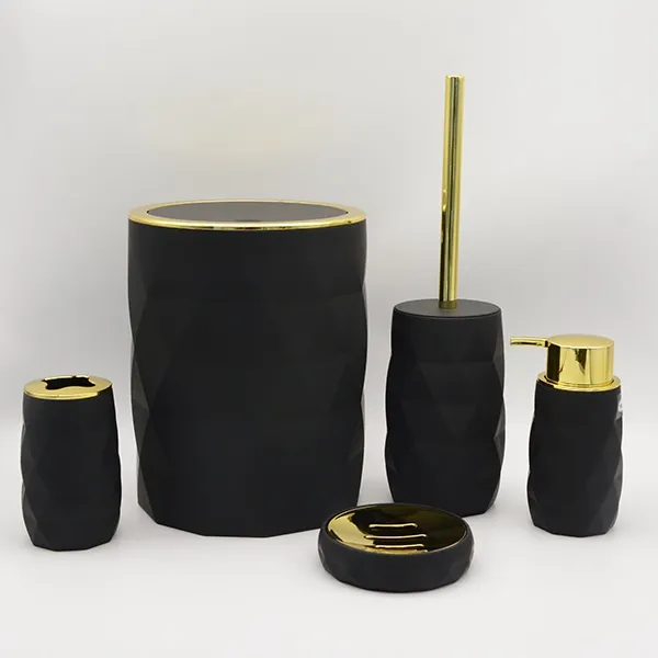 Weva Luminous Bathroom Set - 5 Pcs - Black product thumbnail 3