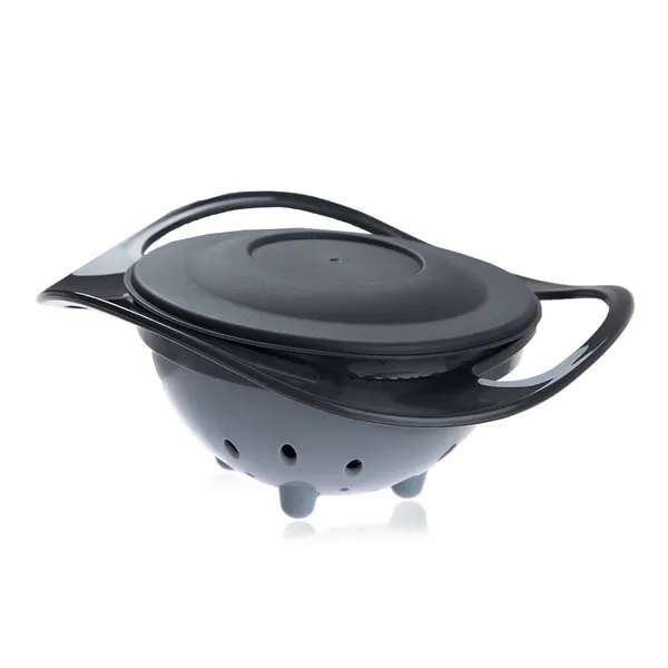 Babyjem 360-degree Swivel Design Bowl - Grey product thumbnail 3