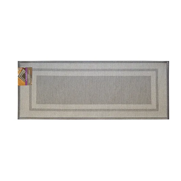 Nova Home Trellis Jaquard Woven Kitchen Mat W & Rubber Backing - Grey (Available In Sizes) product thumbnail 5