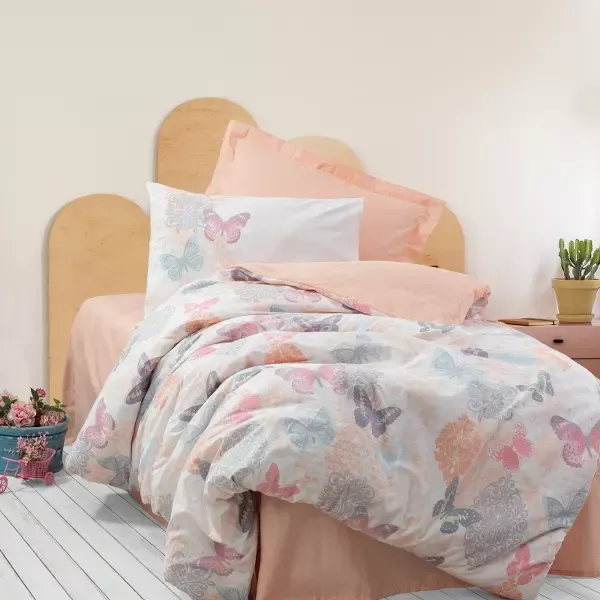 Nova Home Kimela Duvet Cover Set - 100% Cotton - Single & Twin - 3 Pcs - Multicolor product thumbnail 3